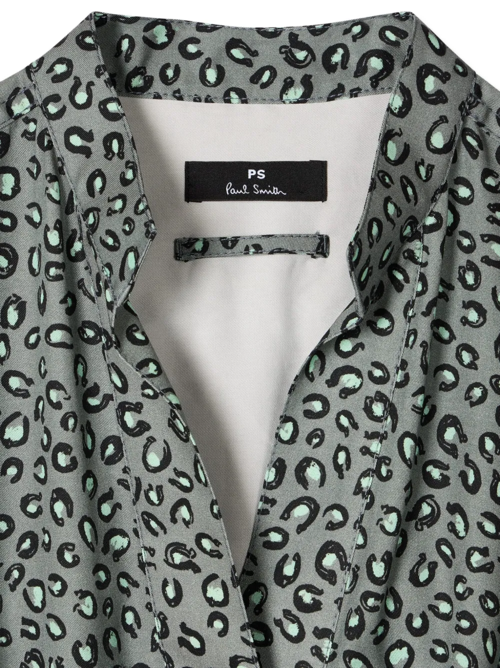 PS Paul Smith Jurk met dierenprint en ceintuur Blauw