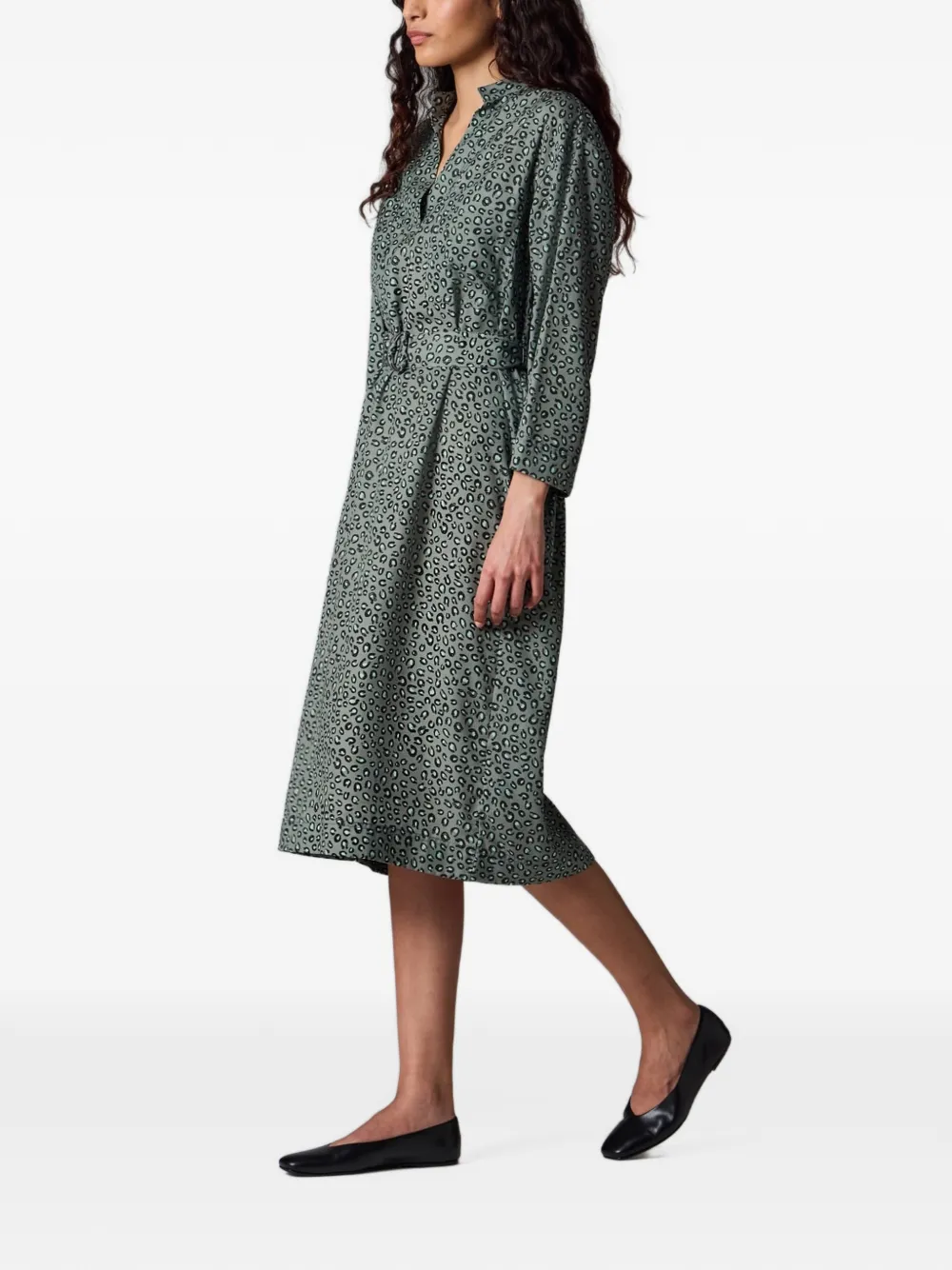 PS Paul Smith Jurk met dierenprint en ceintuur Blauw