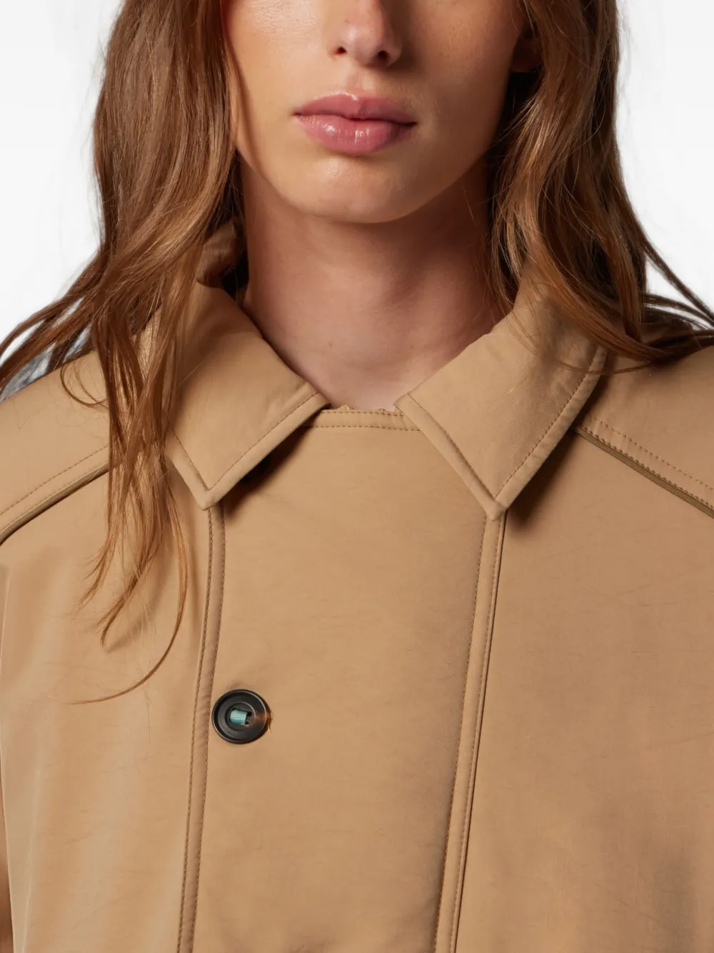 PS Paul Smith Gewatteerd jack met knopen Beige