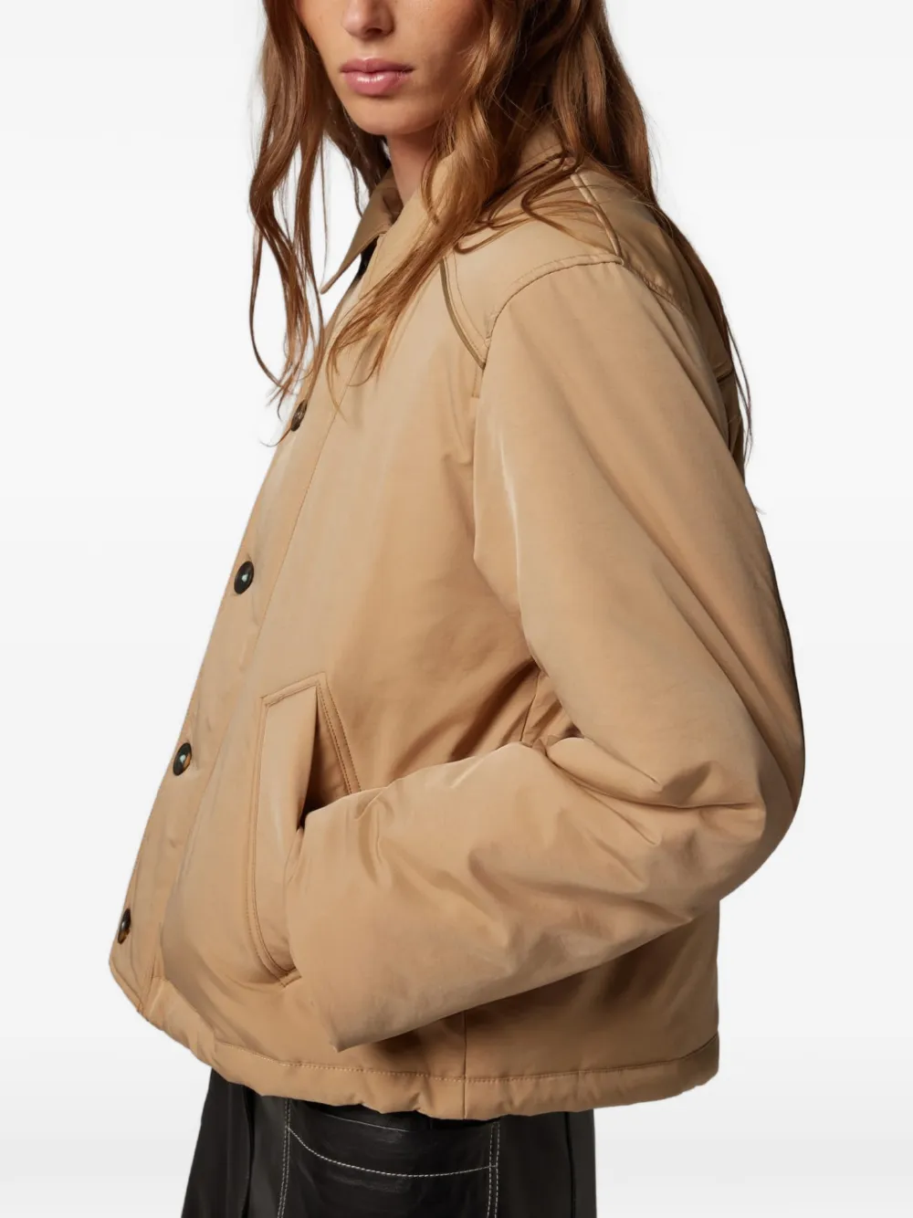 PS Paul Smith Gewatteerd jack met knopen Beige