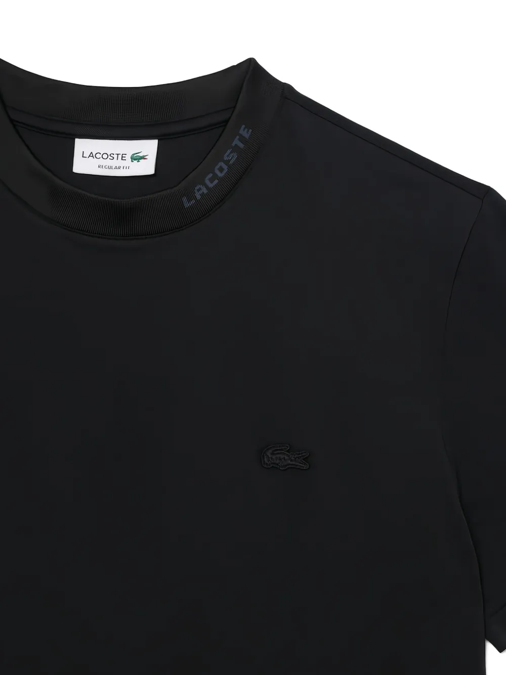 Lacoste T-shirt met logopatch Zwart