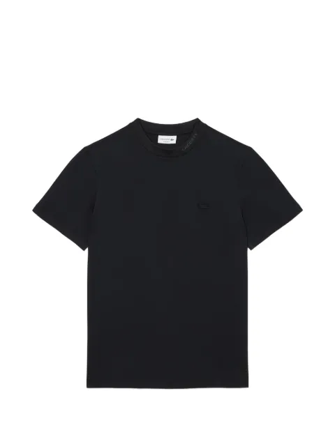 Lacoste playera con cuello redondo y parche del logo