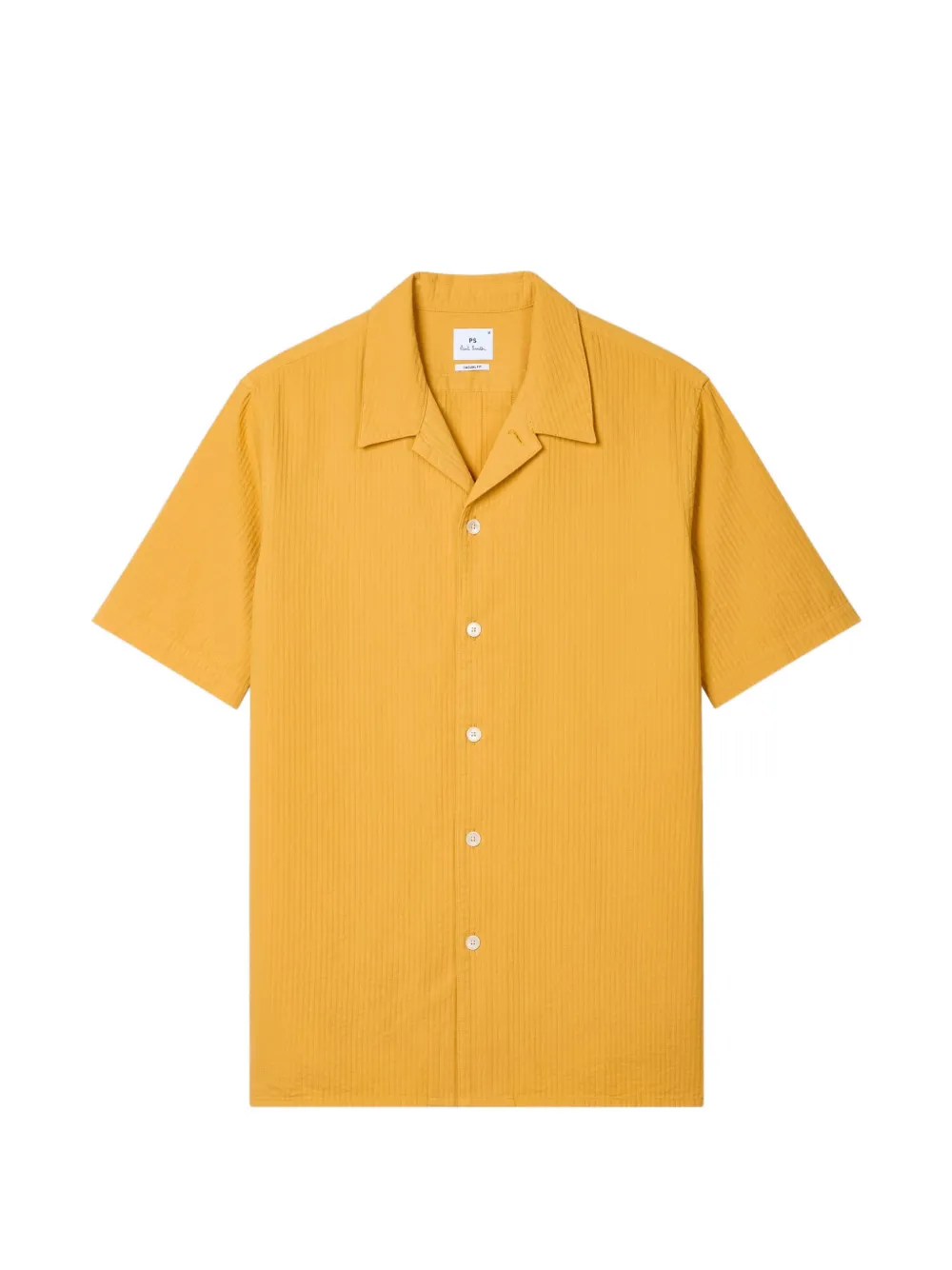 PS Paul Smith ribbed short-sleeve shirt - Gelb