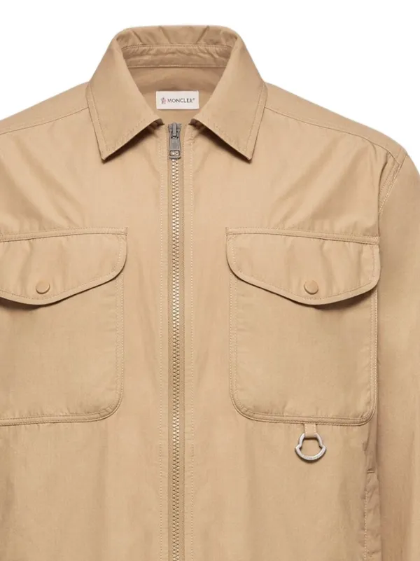 MONCLERジップアップジャケット Moncler ジップアップ シャツジャケット | ニュートラル | FARFETCH JP
