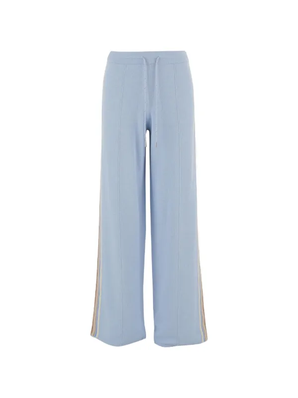 Guest In Residence Striped Track Pants in Blue