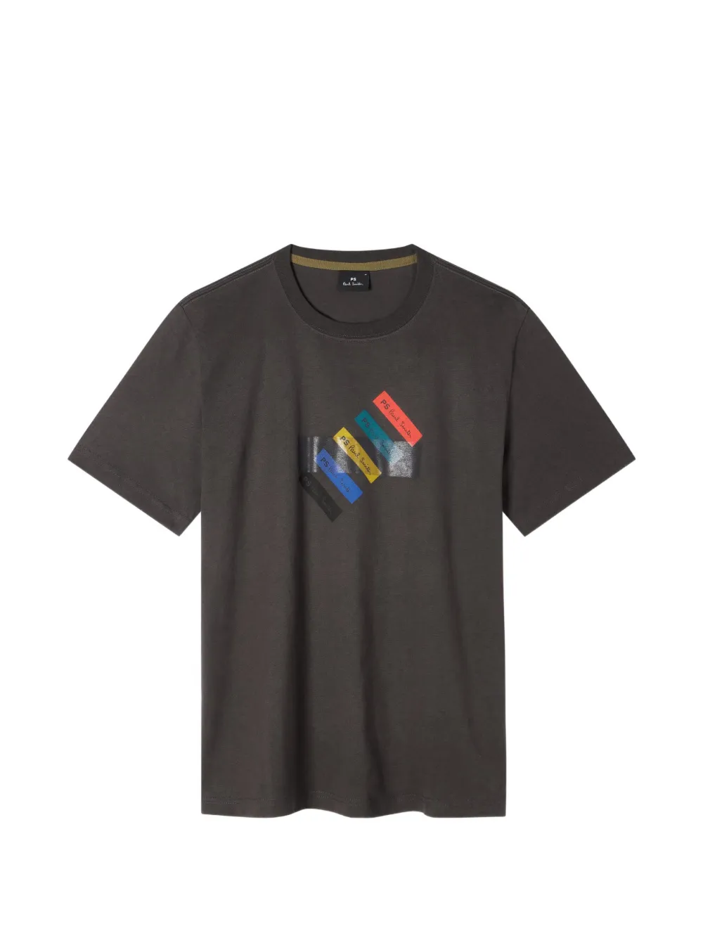 PS Paul Smith print-detail T-shirt - Grigio