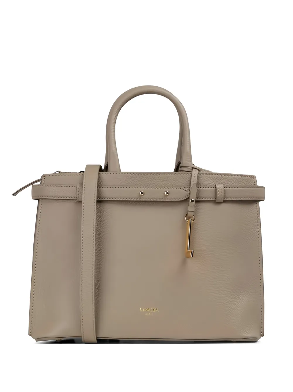 Lancel Faubourg top-handle leather tote bag - Neutrals