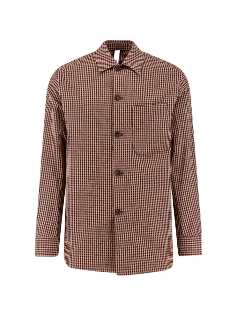 Hevo chest-pocket checked shirt