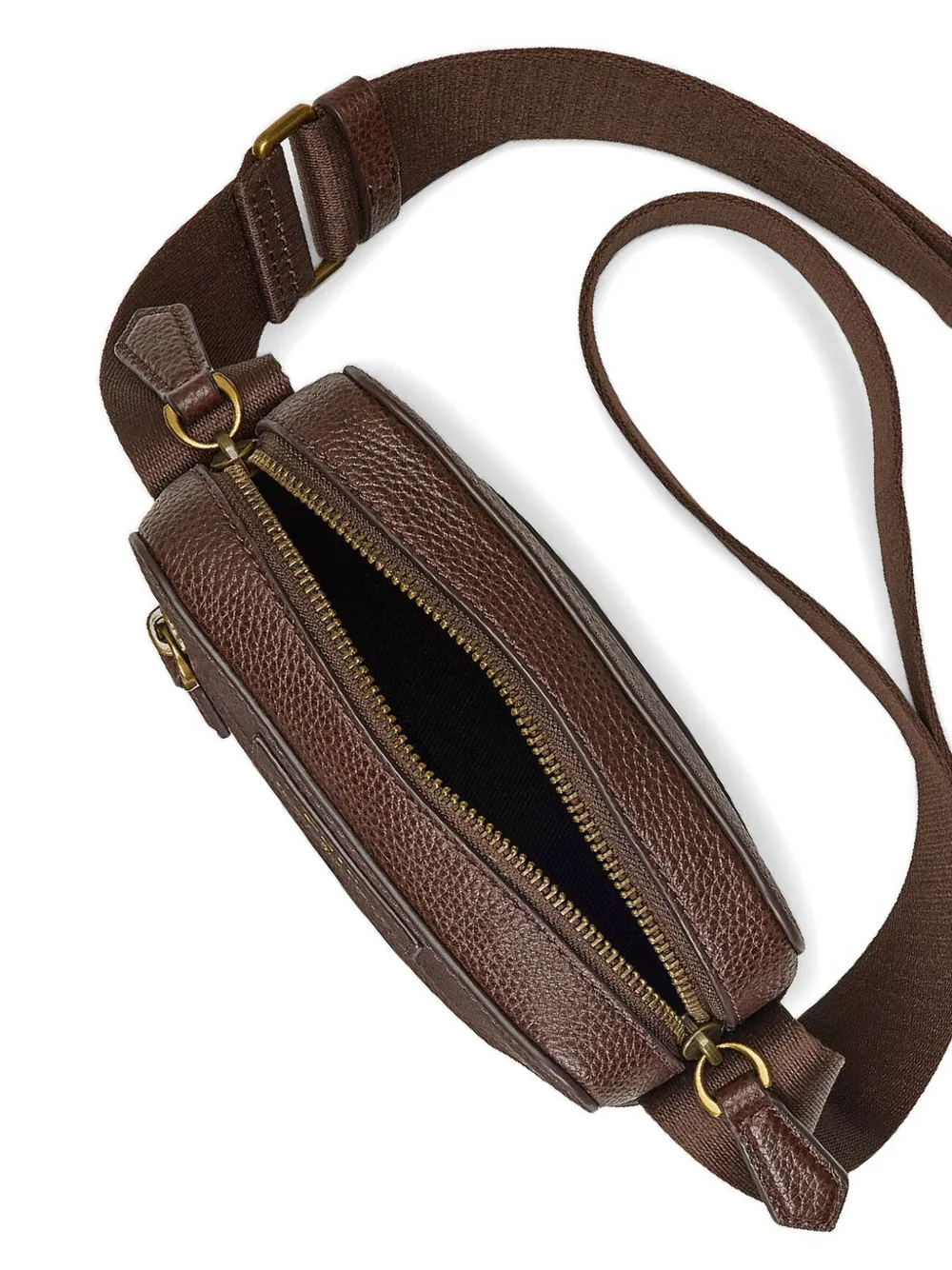 Polo Ralph Lauren Leren messengertas Bruin