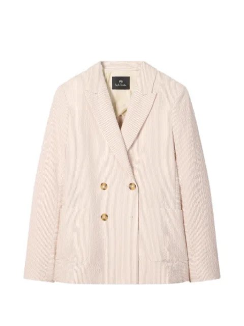PS Paul Smith women's seersucker cotton stripe blazer