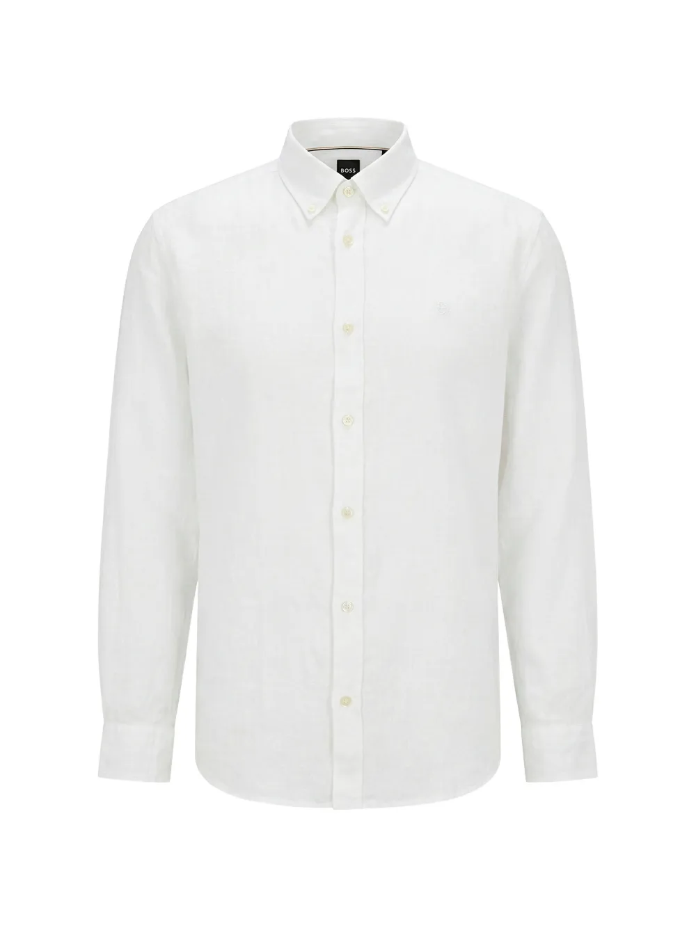 BOSS embroidered shirt - Weiß