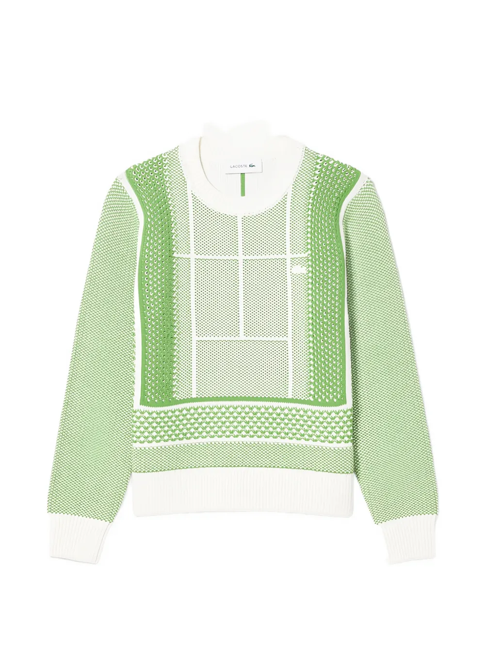 Lacoste Maglione con motivo jacquard - Verde