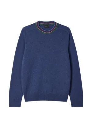 Acne Studios Suéter Gola V | Azul | FARFETCH BR