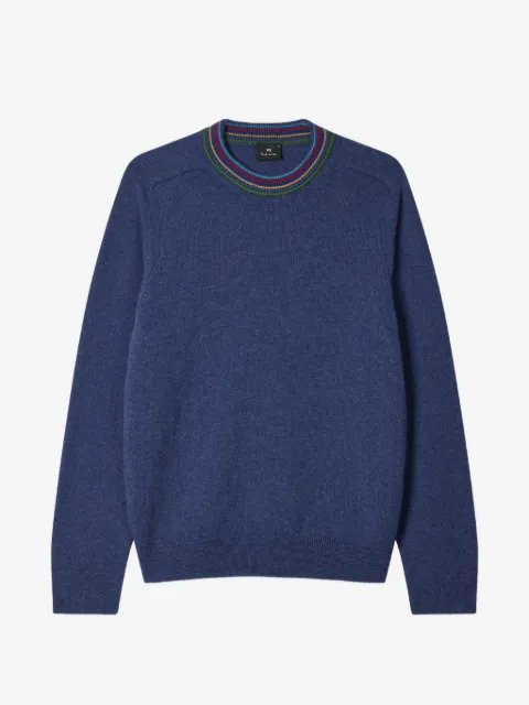 PS Paul Smith suéter tejido con ribete Sports Stripe
