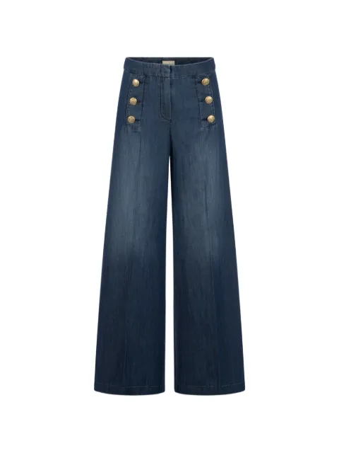 Seductive pantalones palazzo con botones