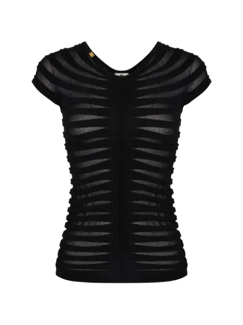 Elisabetta Franchi スクープネック トップ