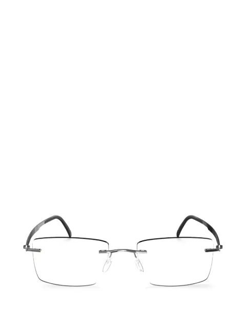 Silhouette rectangle-frame glasses