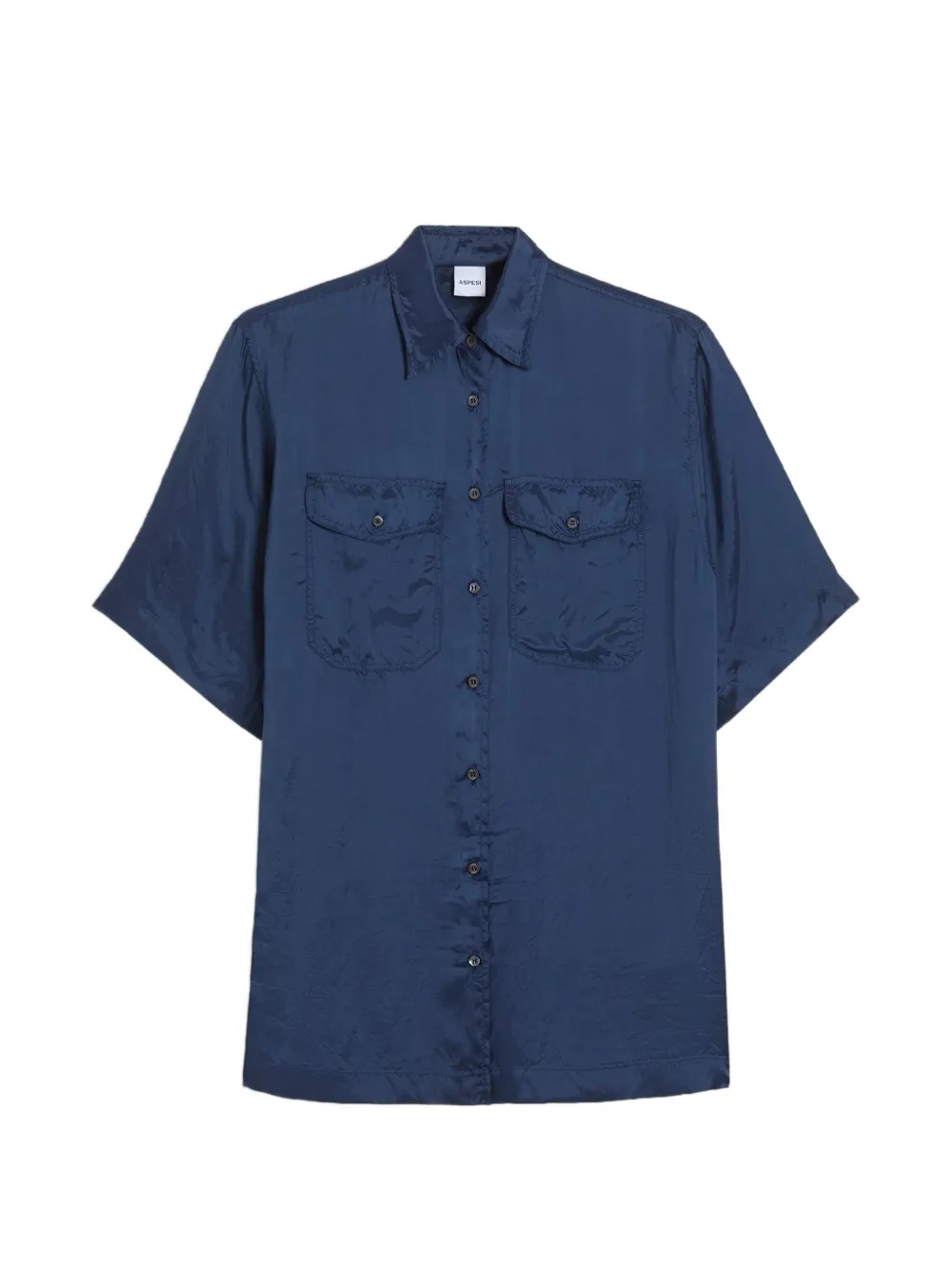 ASPESI long-sleeve pocket shirt - Blu
