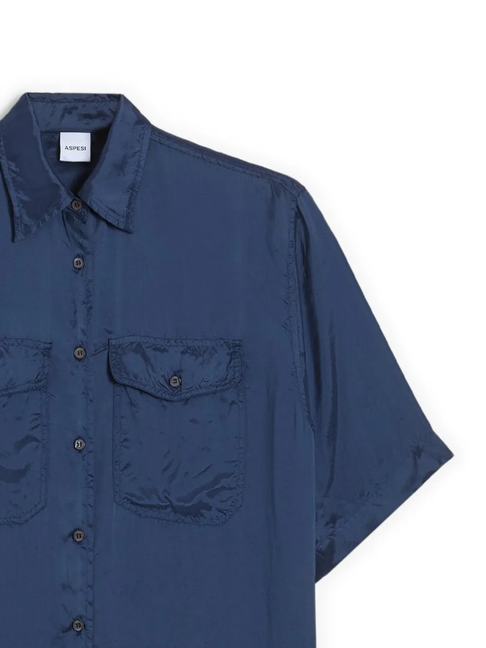  Aspesi Long-sleeve Pocket Shirt - Blue 