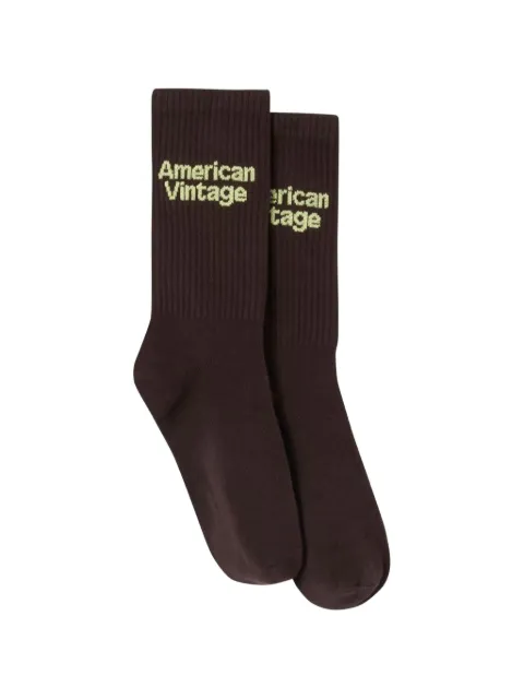 American Vintage Clypsun logo-detail socks