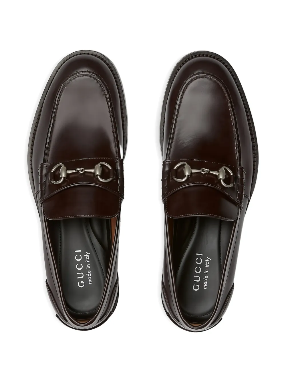 Gucci Horsebit leren loafers Bruin