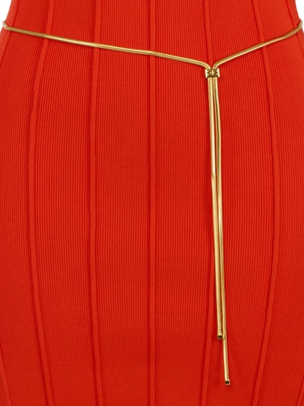 Elisabetta Franchi Mini-jurk met pofmouwen Rood