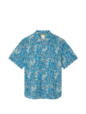 PS Paul Smith Sunbleached Snaps Poplin Shirt | Blue | FARFETCH SG