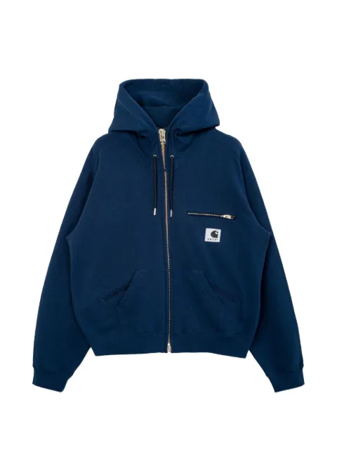 sacai x Carhartt WIPfront-zip hoodie