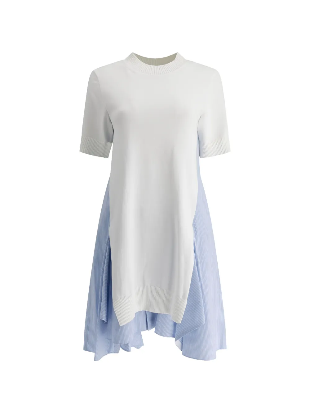 sacai layered dress - Bianco