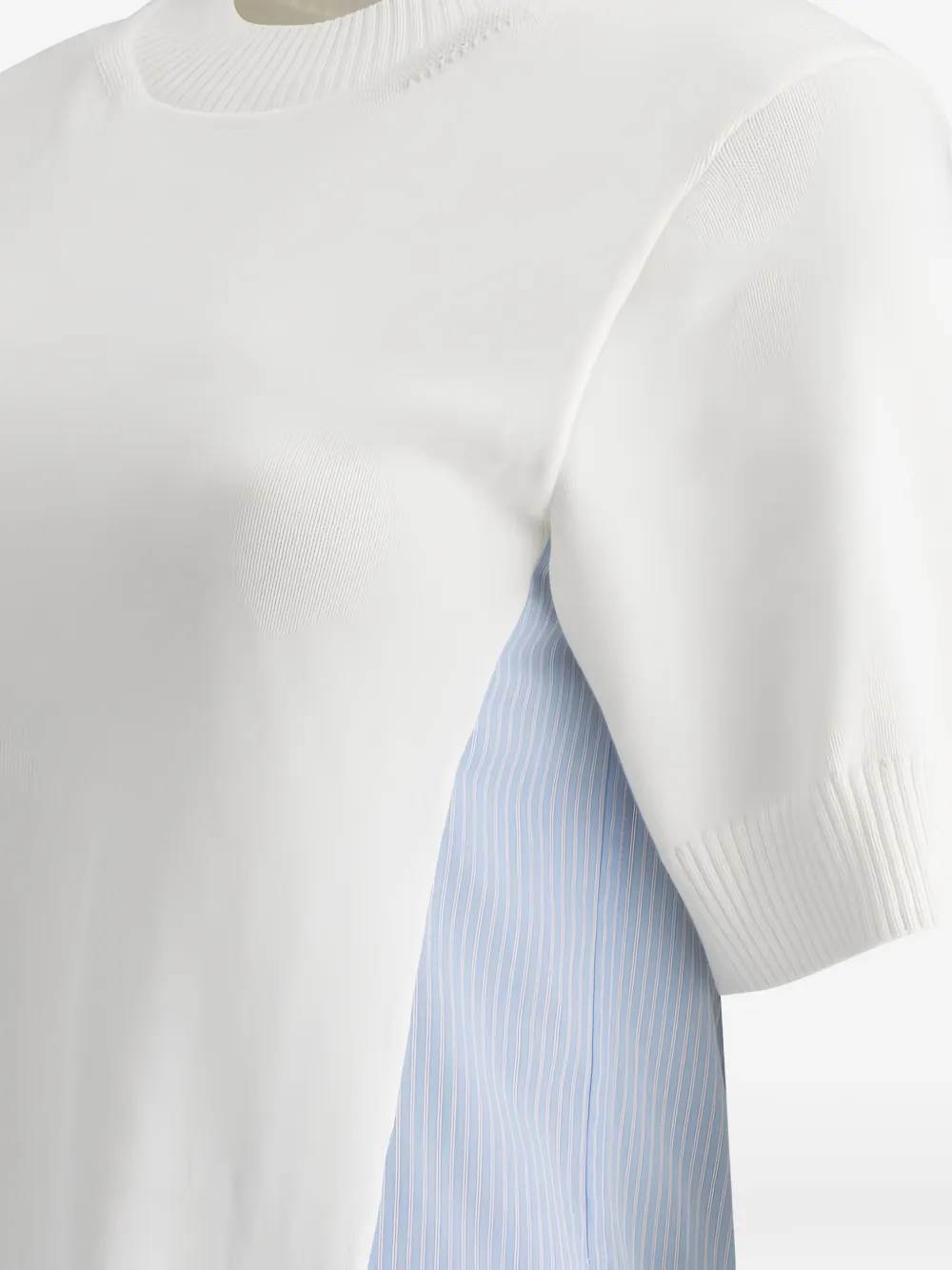 sacai Gelaagde jurk Wit