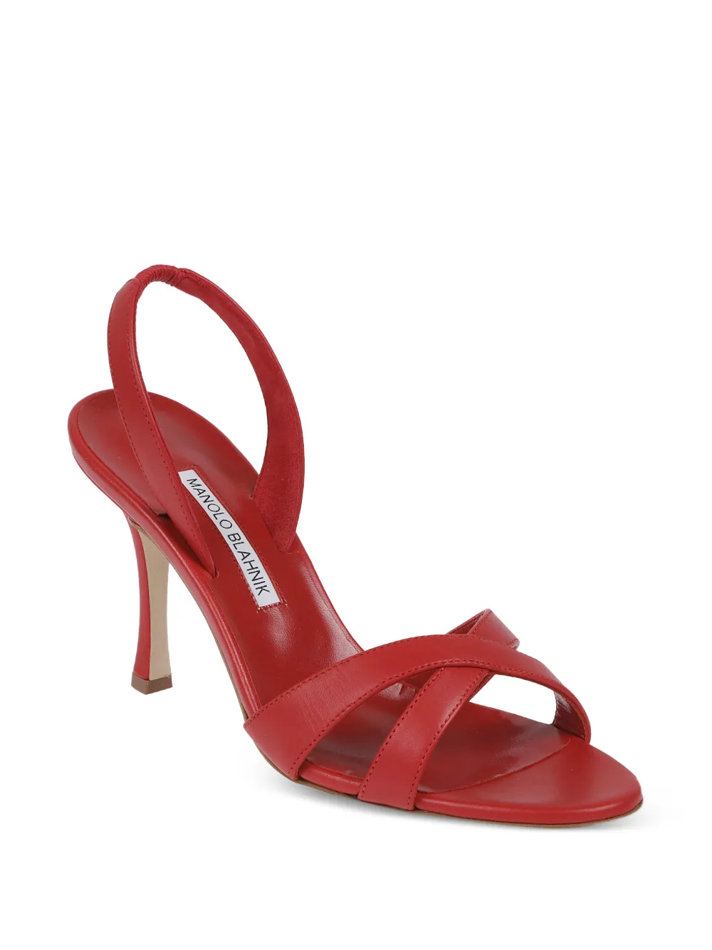 Manolo Blahnik Callasli sandalen Rood