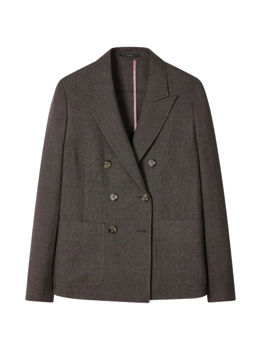 Paul Smith Double-breasted Blazer In Brown