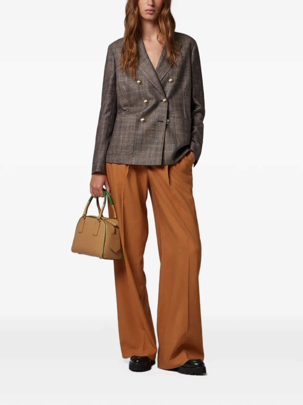 Paul Smith Blazer met dubbele rij knopen Bruin