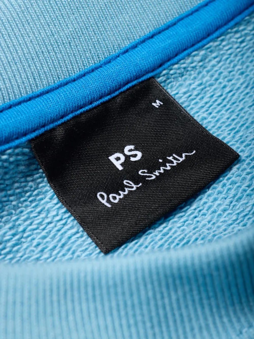 PS Paul Smith Sweater met zebra-patroon en ronde hals Blauw