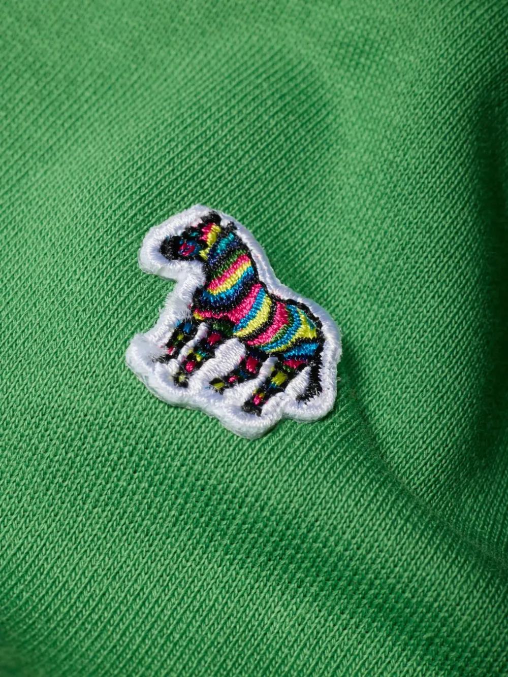 PS Paul Smith Sweater met zebra-patroon en ronde hals Groen