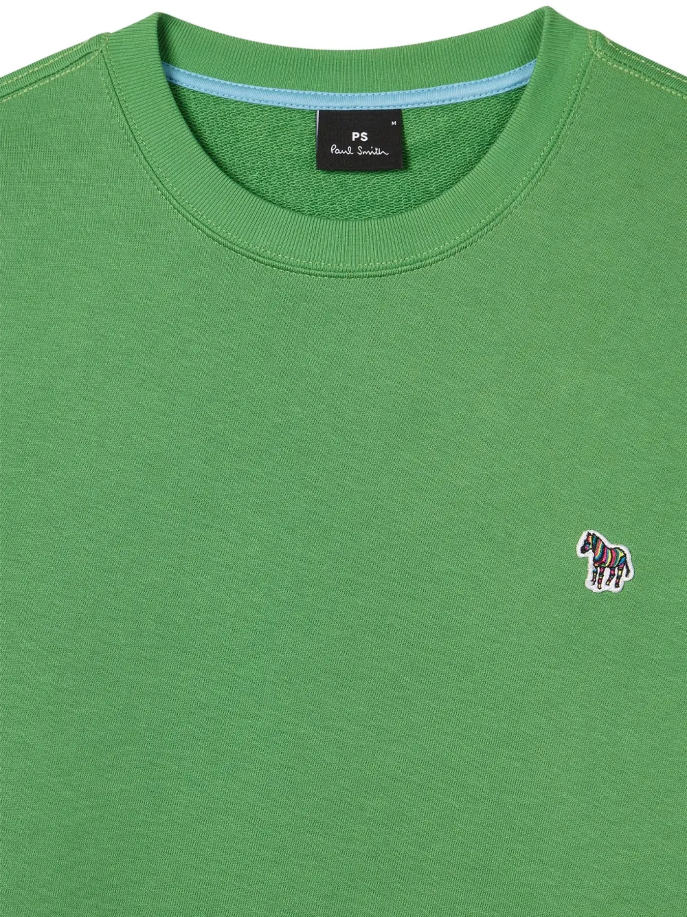 PS Paul Smith Sweater met zebra-patroon en ronde hals Groen