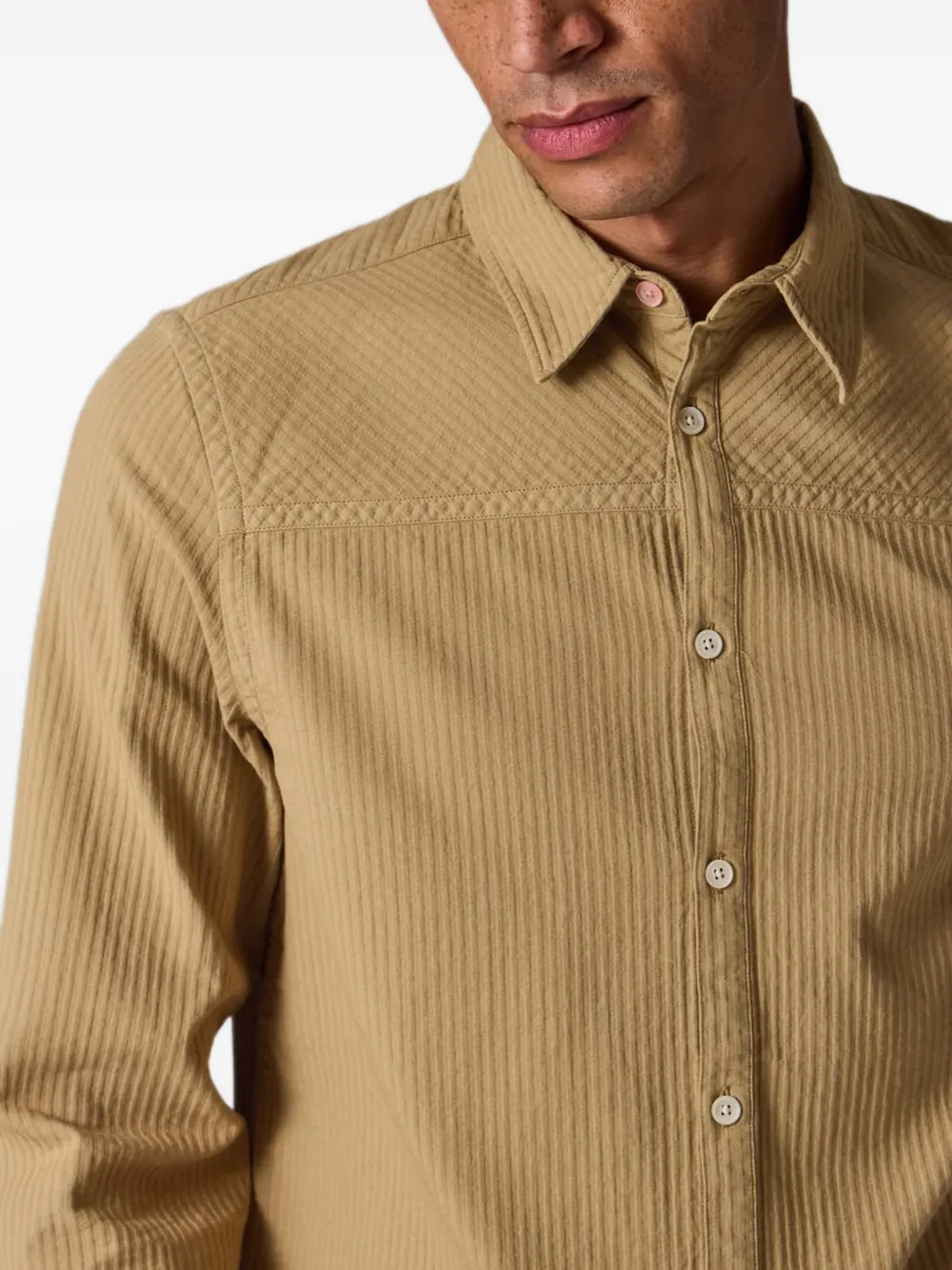 PS Paul Smith Overhemd met textuur Beige