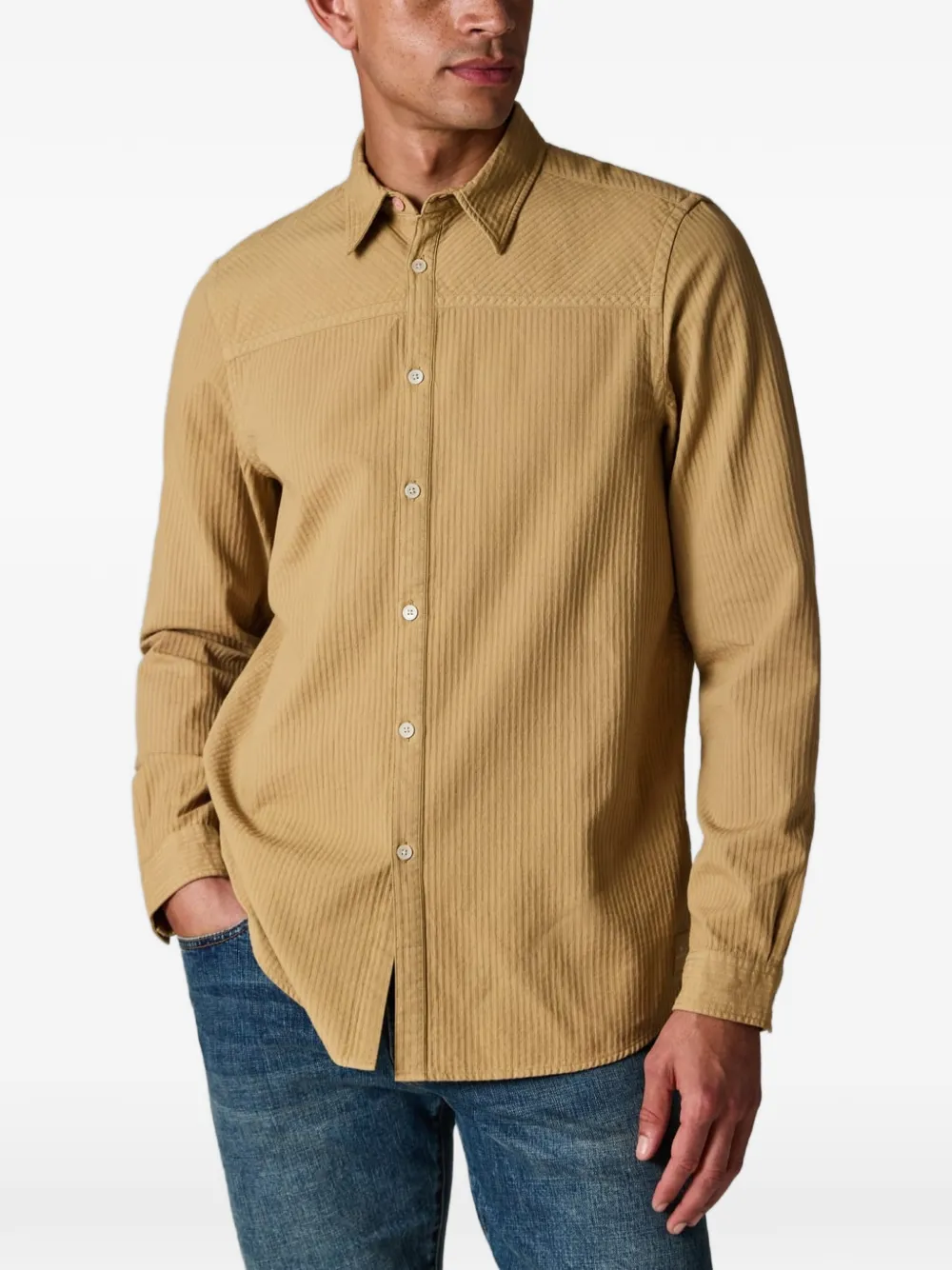 PS Paul Smith Overhemd met textuur Beige