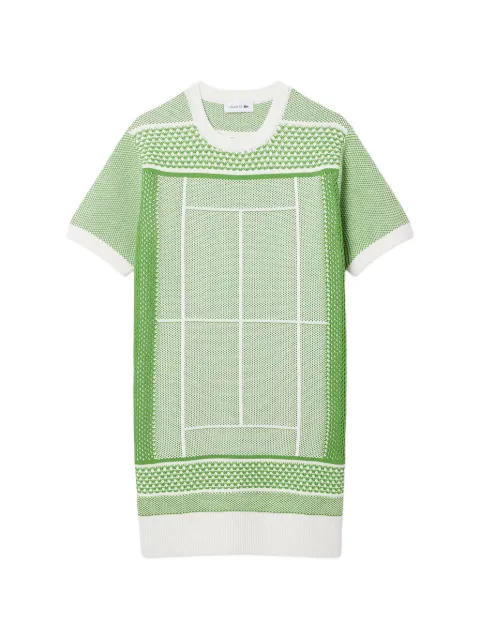 Lacoste tennis court-motif mini dress