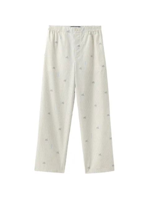 Jacquemus The Pyjama striped-details cotton trousers