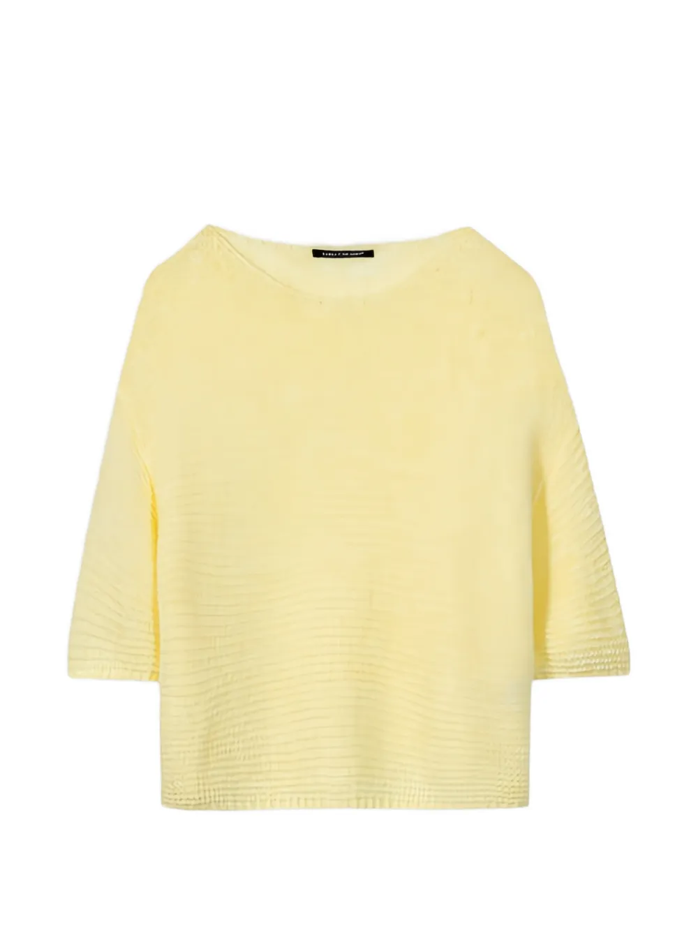 Luisa Cerano short-sleeved wool sweater - Giallo