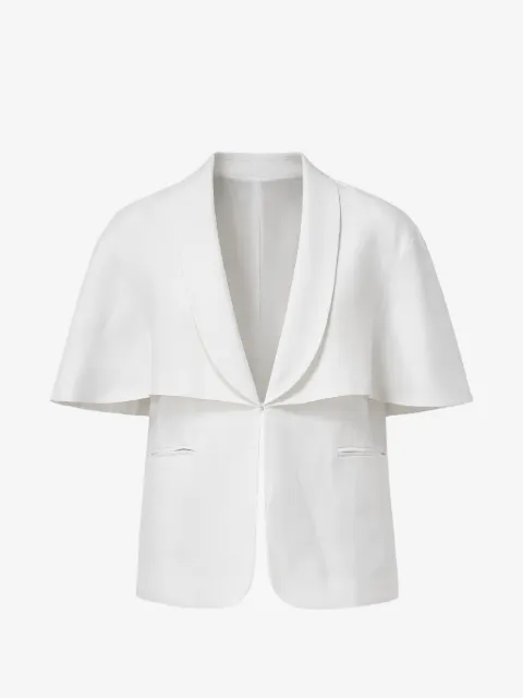 TWINSET chamarra estilo capa con muesca