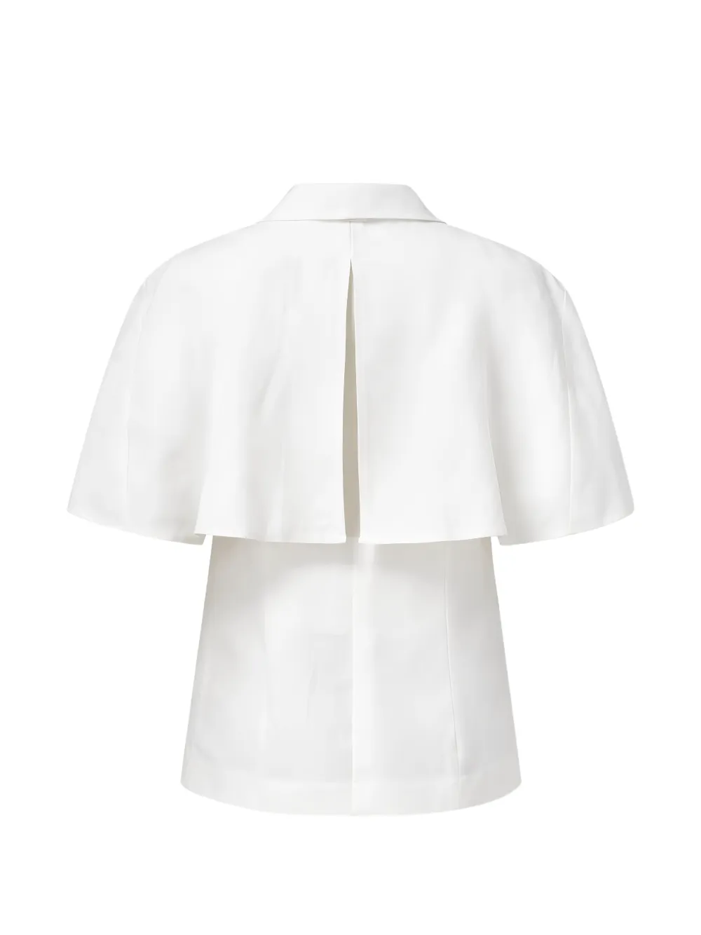  Twinset Notched Cape Jacket - White 