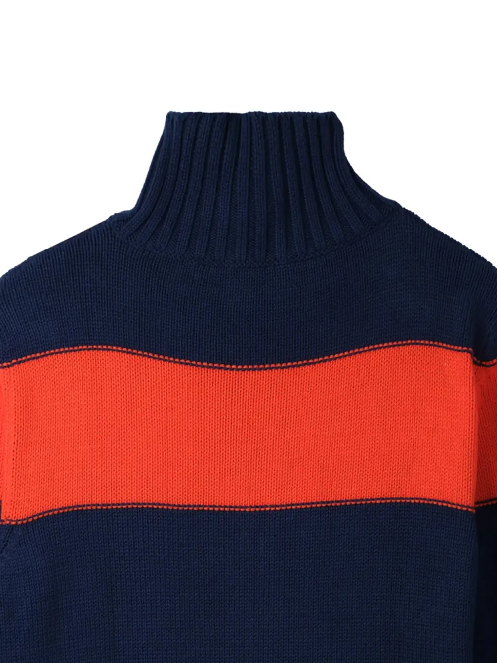  Edward Cuming Striped Knitted Sweater - Blue 
