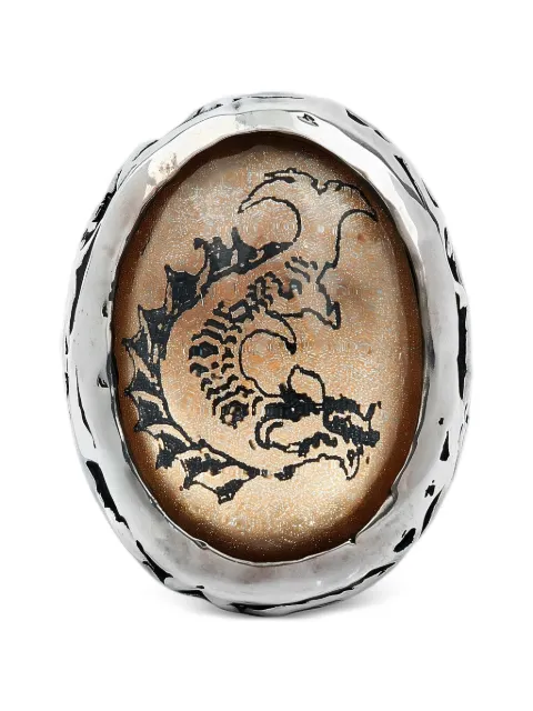 Gem Kingdom dragon silver ring