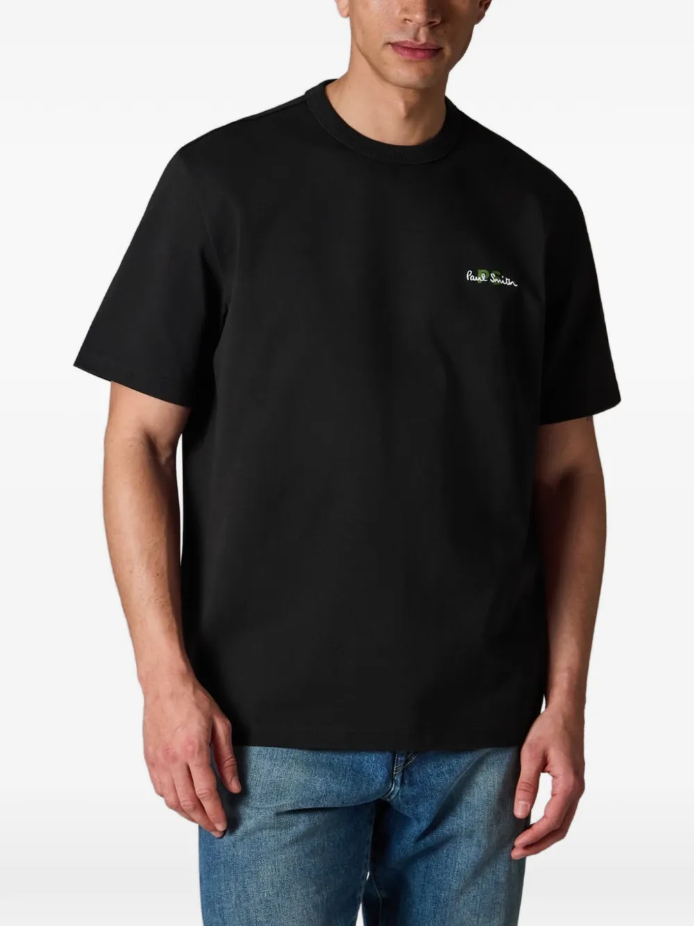 PS Paul Smith T-shirt met geborduurd logo Zwart