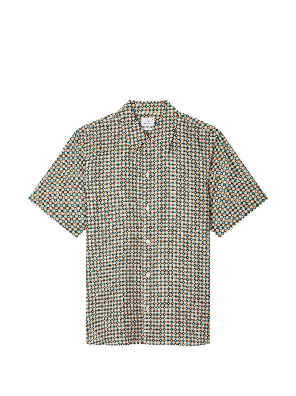 PS Paul Smith geo tile print shirt - Toni neutri