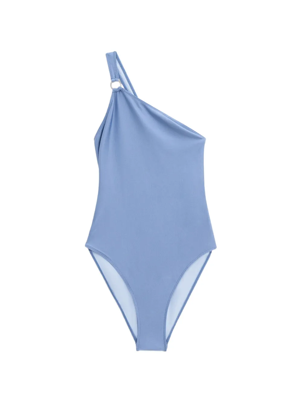 Filippa K asymmetric-neck ring-detail swimsuit - Blu