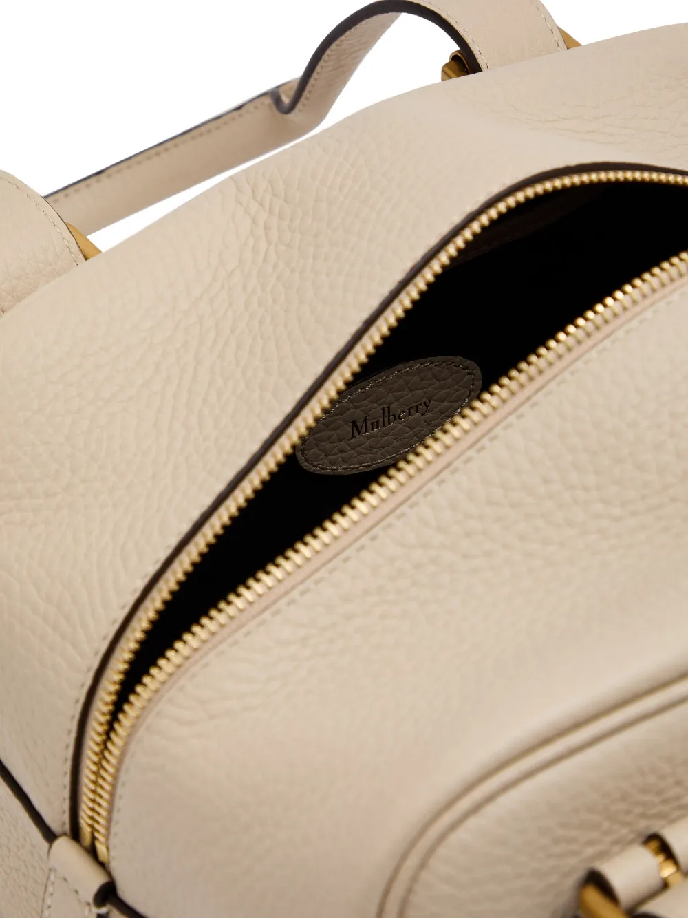 Mulberry Boston mini-tas met gesp Beige