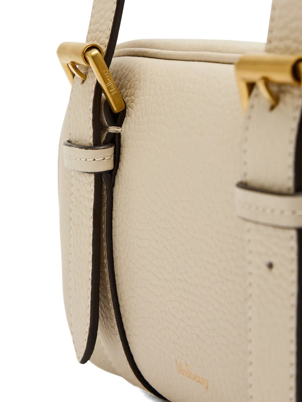  Mulberry Mini Boston Buckle Bag - Neutrals 